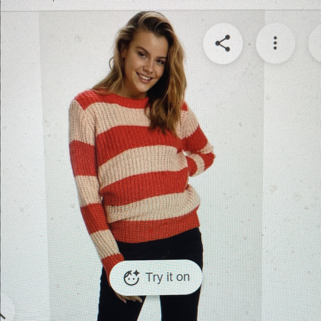 Saint Tropez Brooke Striped Pullover Women's Sweate